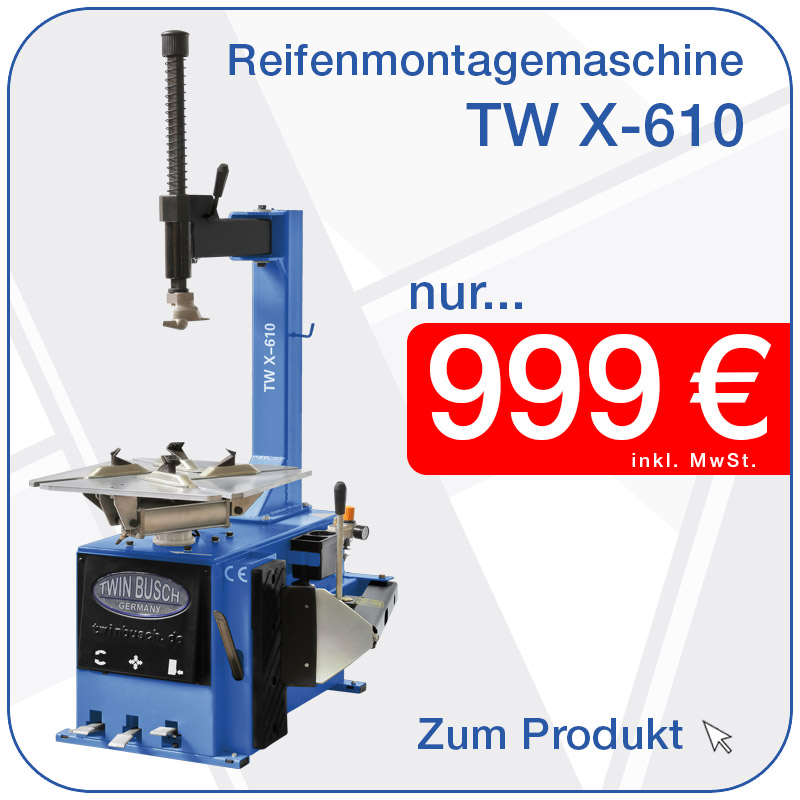 Reifenmontagemaschinen TW X-610 nur 799€ inkl. MwSt.