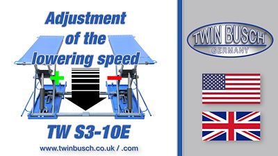 Ajustment of the lowering speed